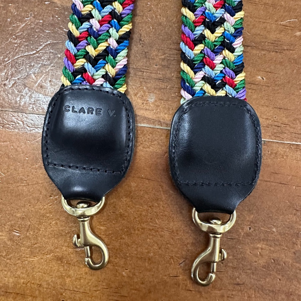 Clare V. Crossbody Strap Multi Braided